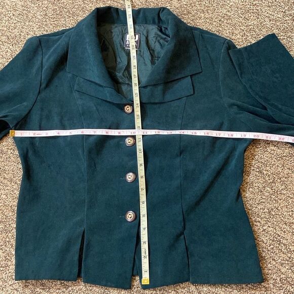 DJ & CO By Dawn Joy Suede Women's Suit Blazer Jacket Size Approxi ML - Picture 12 of 13